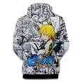 thumbnail image 2 of Sudaderas con capucha de los siete pecados capitales, chaqueta informal para adultos y niños, tallas para niños, Meliodas, jersey de Cosplay01METRO Deng Xun unisex, 2 of 2
