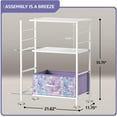 thumbnail image 2 of Sorbus 2 Drawer Nightstand with shelf for Bedroom, home & office - Tie-Dye Purple, 2 of 5