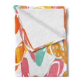 thumbnail image 2 of Summer Soft Flannel Fleece Blanket, Colorful Bunch Flip Flops Sandals Pattern Relax Holiday Sunbath Theme Groovy Graphic, Cozy Plush for Indoor and Outdoor Use, 50" x 60", Multicolor, by Ambesonne, 2 of 5