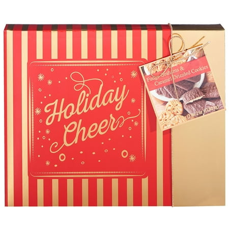 Holiday Fudge - Holiday Cookies, Fudge Graham and Caramel Drizzled Shortbread, 50 Oz, Merry