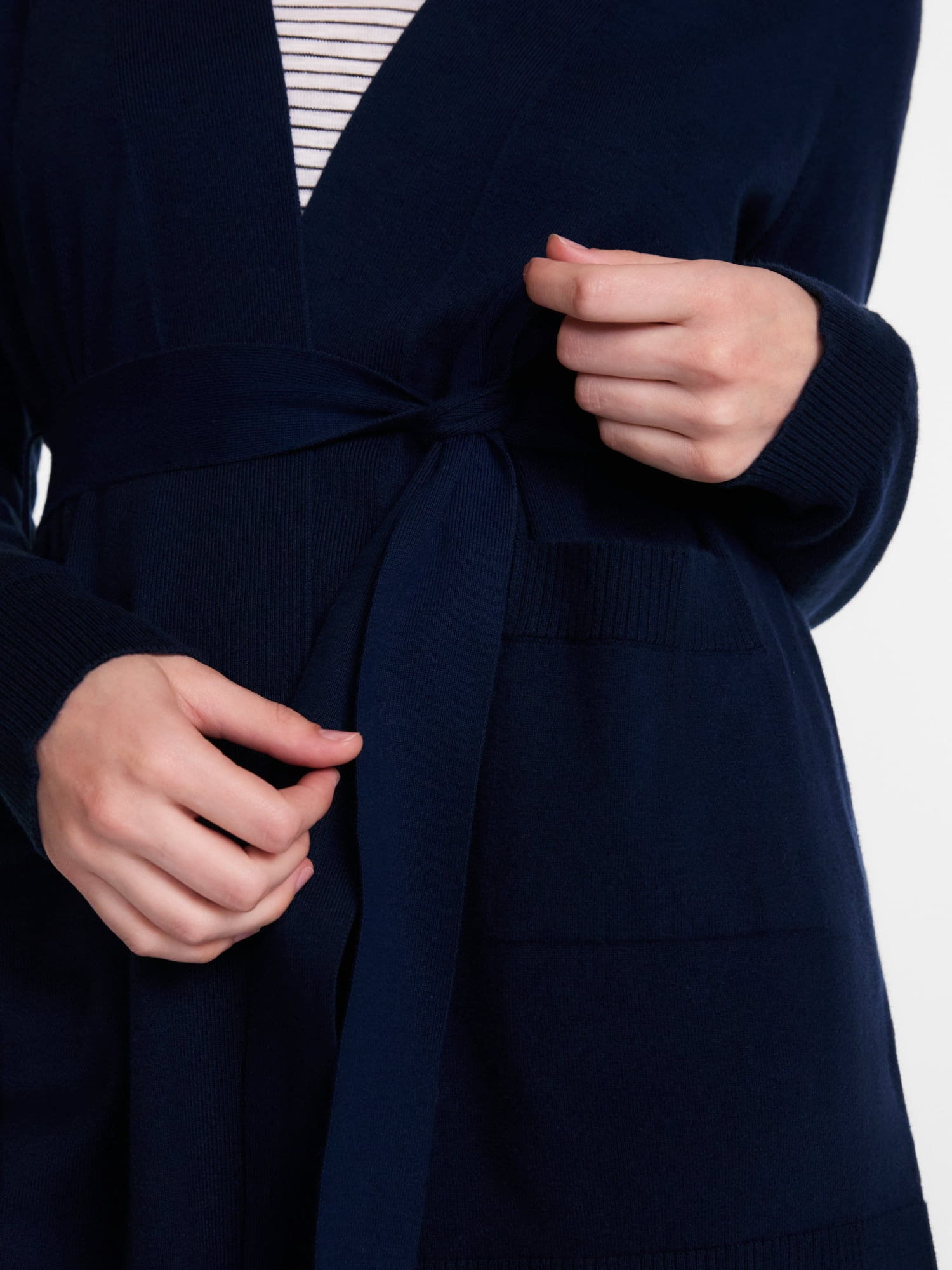 Scenario Women's Belted Lightweight Cardigan, Sizes XS-XXXL