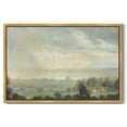 thumbnail image 2 of Drsoum Vintage Landscape 24x36in Brown Framed Canvas Wall Art Retro Rustic Village Prints Modern Decor, 2 of 7