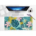 thumbnail image 6 of Gaming Mouse Pad,Desk Mat Extended Large Tropical Flowers and Palm Leaves Mouse Pad Mat with Non-Slip Base Stitched Edges Mousepad for Computer,Office,Keyboard and Laptop 31.5''''×15.7''''×0.12'''', 6 of 6