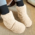 thumbnail image 4 of Owordtank Girls Mid Calf Fur Boots Winter Snow Boots Flat Heel Warm Boot Outdoor Shoes for Kids, 4 of 6