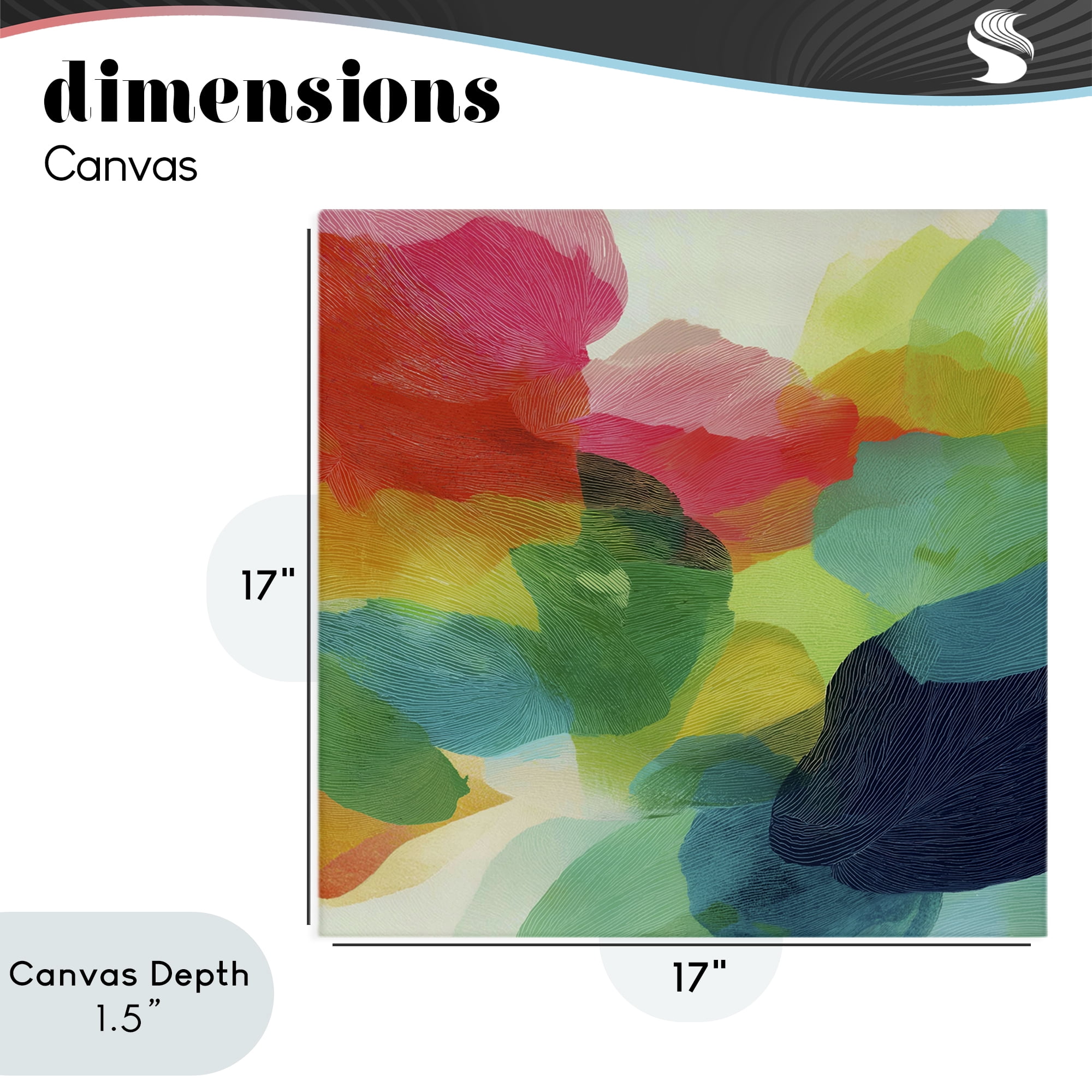 Stupell Industries Vivid Flowing Color Field Canvas Wall Art, design by Chromatic Storm Studio