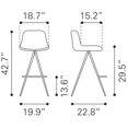 thumbnail image 4 of Aki Bar Chair (Set of 2), 4 of 10