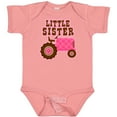 thumbnail image 3 of Inktastic Pink Tractor Little Sister Girls Baby Bodysuit, 3 of 5