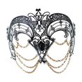 thumbnail image 3 of Accesorio de disfraz de máscara de para fiesta de graduación nocturna de club nocturno de baile de Halloween Cadena de, 3 of 7
