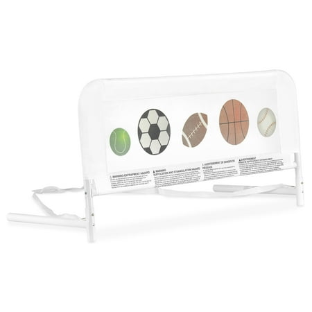 Dream On Me Mesh Security Bed Rail, Sports Print