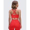 thumbnail image 2 of Top CRZ YOGA Butterluxe con escote en V, fruncido y espalda cruzada, rojo, talla M, 2 of 5
