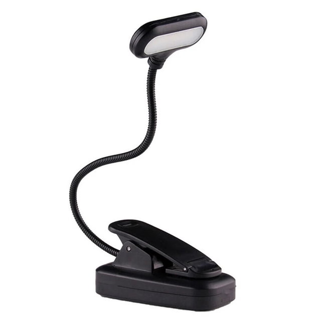 Lámpara de mesa con protección para los ojos, lámpara LED de noche con Clip para lectura, lámpara de escritorio con Clip, lámpara de escritorio, luz de libro ajustable ABS ambiental