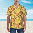 thumbnail image 4 of Balery Colourful Tie Dye 1 Print Men's Hawaiian Shirts Short Sleeve Beach Shirt Relaxed Fit Vacation Button Down Shirts-X-Large, 4 of 9