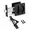 Black-2.56*2.56in+3.9*0.8in Pull, variant on Pocket Door Hardware Lock Oil Rubbed Bronze 1pack