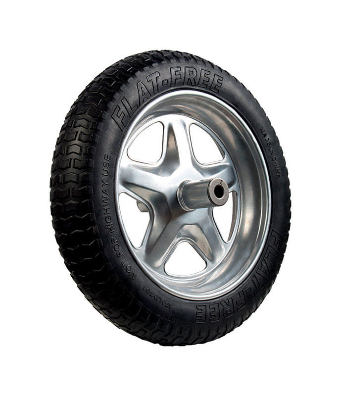 Dia Wheelbarrow Tire  Rubber Jackson  Spoked  15-1//2 in