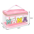 thumbnail image 2 of Bolso De Cosméticos Bolso de cosméticos de PVC transparente, Bolso de almacenamiento con letras brillantes para acampar (estilo 1), 2 of 7