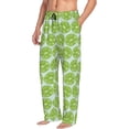 thumbnail image 6 of Naloa Green Lemon Slices Pajama Pants Men, PJ Bottoms, Sleep & Lounge Pants-Large, 6 of 6