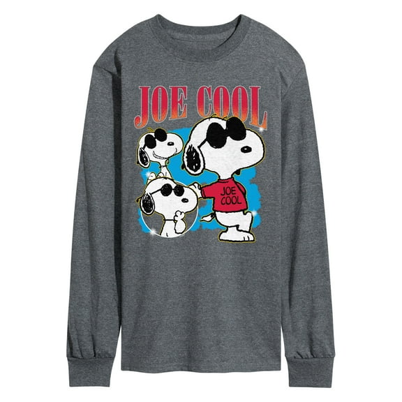 Peanuts - Joe Cool Collage - Men's Long Sleeve Graphic T-Shirt