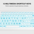 thumbnail image 4 of Wagpak Large Print Backlit Keyboard - Wired USB Lighted Computer Keyboard for Laptops,White, 4 of 7