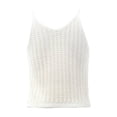 thumbnail image 3 of Ropa Playa Ocean Pacific para Mujer Blusa Corta Tejida Sin Manga Cuello V Blanco Talla G, 3 of 4