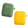 thumbnail image 3 of Bearachild Funda de carga para auriculares, funda protectora de diseño de Color sólido de silicona antipérdida, repuesto para Relojes inteligentes Amarillo, 3 of 6
