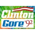 thumbnail image 2 of Clinton Gore '92 Democrat Long Sleeve Tie Dye Tee Shirt - Saturn, Small, 2 of 2