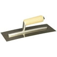 thumbnail image 3 of Kraft Tools DW521SS 12"x4-1/2" Stainless Steel Drywall Trowel w/Straight Wood Handle, 3 of 3