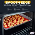 thumbnail image 2 of Alpine Cuisine Half Sheet Aluminum Baking Tray 18-inch - Rimmed Baking Cookie Sheet Tray, 2 of 6