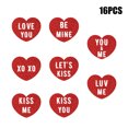 thumbnail image 2 of Uutvmp 16Pcs Red Conversation Heart Ornaments Valentine Tree Decor Hanging Paper Valentines Day Ornaments for Tree Car Sweet Party Valentine Day Decor Valentine Day Gifts for Men Girlfriend, 2 of 6