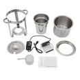 thumbnail image 4 of 4L Soup Chafing Dish Buffet Chafer Warmer Set W/ Lid Stainless Pot & Frame, 4 of 12