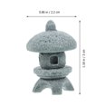 thumbnail image 4 of 4 piezas de simulación de paisaje de pabellón, decoración japonesa, estatua de pagoda, figura de pagoda, modelo de pabellón pequeño, 4 of 6