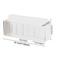 thumbnail image 3 of Wall‑Mount Storage Caddy, Adhesive Hanging Organizer, Clear Wall Holder, No Drill Cabinet Door Organizer, Multi‑Purpose Wall Storage Bin, Transparent Storage Box for Home Kitchen Office, 3 of 5