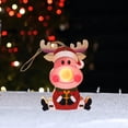 thumbnail image 3 of Glowing Christmas Hanging Ornament Christmas Tree Decoration Sign Wooden Hanging Reindeer, 3 of 6