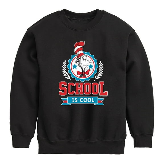 Dr. Seuss - School Is Cool - Toddler And Youth Crewneck Fleece Sweatshirt
