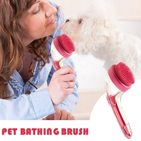 Cepillo de Baño de Silicona para Mascotas, Masajeador, Peine de Limpieza para Perros | Cepillo de Lavado Multifuncional | Cepillo de Limpieza Suave de Silicona para Mascotas | Material Plástico | 18