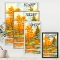thumbnail image 4 of Designart 'Autumn Forest By The Lake Side IV' Lake House Framed Canvas Wall Art Print, 4 of 5