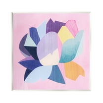 Stupell Industries Abstract Pop Blooming Flower Abstract Painting Unframed Art Print Wall Art, 12 x 12