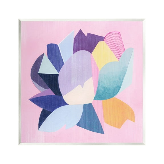 Stupell Industries Abstract Pop Blooming Flower Abstract Painting Unframed Art Print Wall Art, 12 x 12
