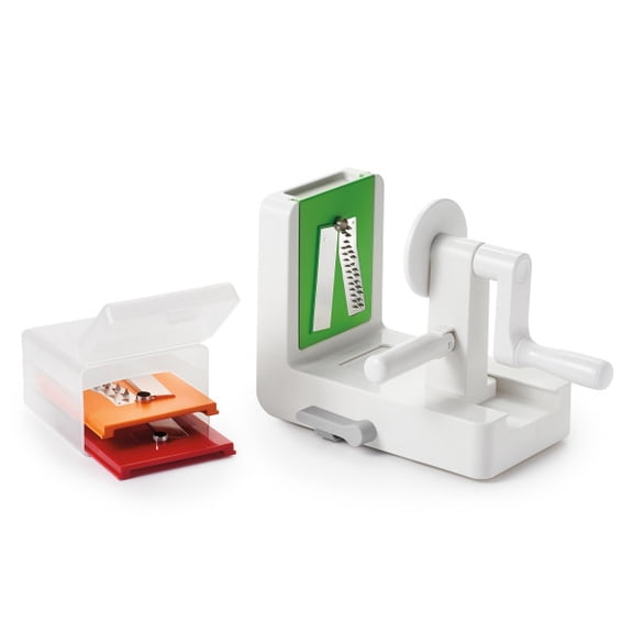 OXO Good Grips 3-Blade Spiralizer, Strong Hold Suction, Vegetable Noodles, Tabletop