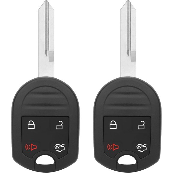 KeylessOption Keyless Entry Remote Fob Uncut Car Ignition Key For Ford ...