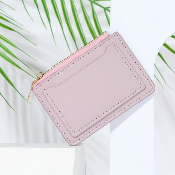 Women Wallets PU Leather Female Purse Mini Hasp Solid Multi-Cards Holder Coin Short Wallets Slim Small Wallet Zipper Hasp