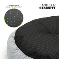 thumbnail image 5 of Magshion Calming Donut Dog Bed for Small to Large Dogs, Cat & Puppy Bed: Anti Stability, Luxurious Comfort, Cozy Soft Short Plush Round Pet Bed, Dark Gray, 5 of 11