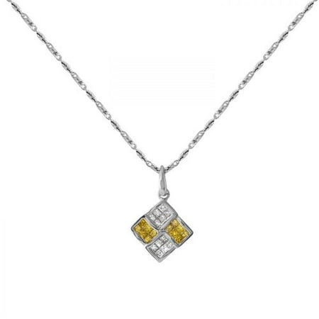 Foreli 0.72CTW Diamond 14K White Gold Necklace