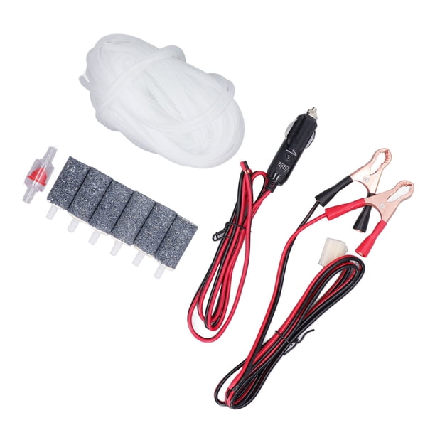 Accesorio para bomba de aire Jadeshay Piedra de burbujas Cable de abrazadera de batería Diseñado para la perfección
