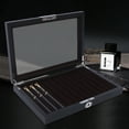thumbnail image 4 of 12 Slots Wooden Pen Display Box, 12 Pens Storage Fountain Pen Collector Case with Lid, Wood Pen Display Case Storage Box with Lock Gifts for Man Father Boyfriend Husband, 4 of 15
