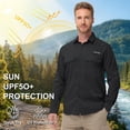 thumbnail image 6 of Zehisen Men's Fishing Shirt Long Sleeve UPF 50+ Sun Protection Quick Dry Cooling Shirt for Hiking Camping Safari Outdoor Travel Black XL, 6 of 7