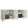 thumbnail image 2 of Castle Place Luxury Sideboard Buffet Cabinet, White, 2 of 8