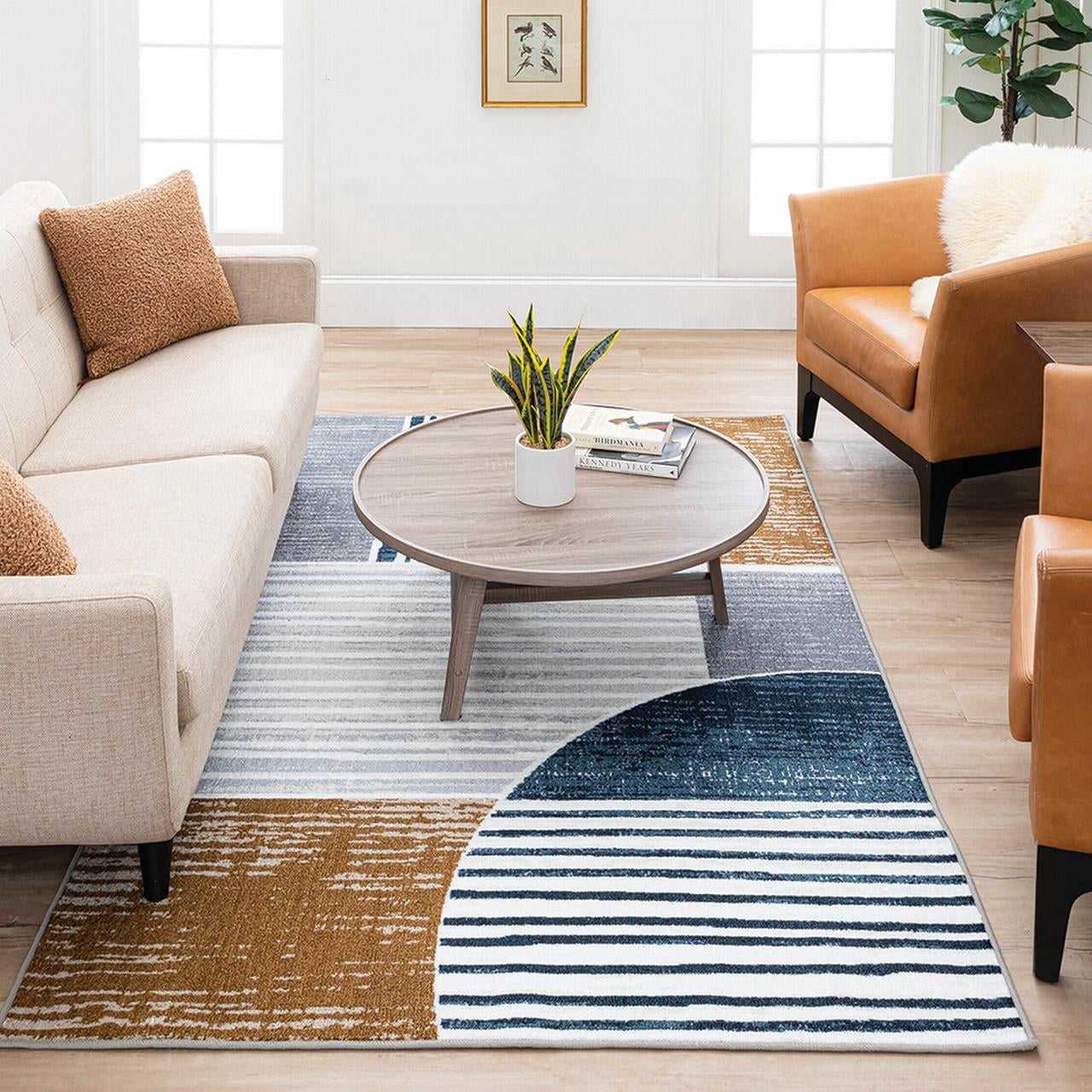 Mohawk Home Rehoboth Area Rug, Blue, 7' 6" x 10'