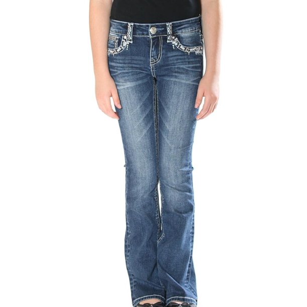 Grace in LA - Grace in LA Denim Jeans Girls Bootcut Mid Rise 8 Dk Wash ...