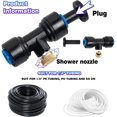 thumbnail image 1 of Sistema de riego Kit de sistema de nebulización al aire libre, Boquilla de pulverización de jardín de latón, Boquilla atomizadora, con 10 boquillas para jardín Patio Patio DIY, Negro + Azul, 1 of 2