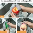 thumbnail image 4 of Magic Kitchen Cleaning Cloth Kitchen Dishwashing Towel Metal Steel Wire Cleaning Rag for Dish Pot Cleaning Tools FJH, 4 of 6